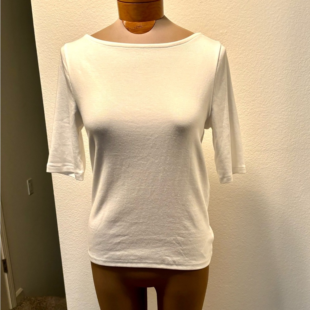 Low-Back Gap Tee 3/4 sleeves Medium/Tall